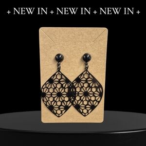 Black Filigree Earrings